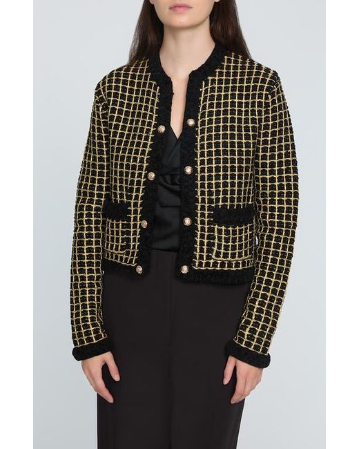 Veste TAHARI Metallic Black – Coton/nylon, Taille XL, Occasion Très Bon état