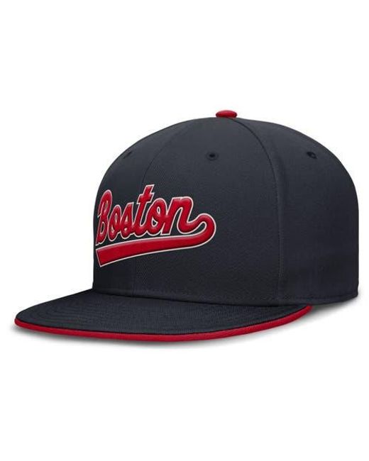 Nike Blue Boston Sox True Performance Fitted Hat for men