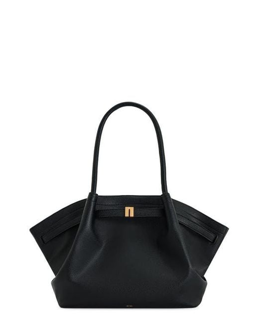 JW PEI Black Medium Hana Faux Leather Tote