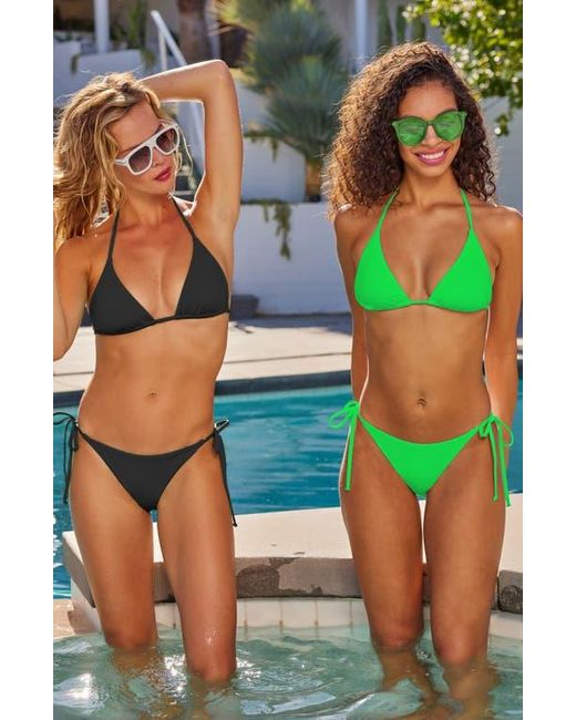 Becca Black Color Code Triangle Bikini Top