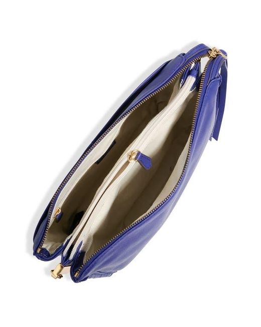 Aimee Kestenberg Blue Famous Leather Large Crossbody Bag