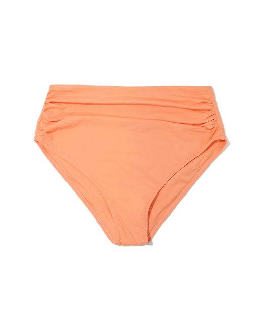 Hanky Panky Orange Ruched High Waist Bikini Bottoms