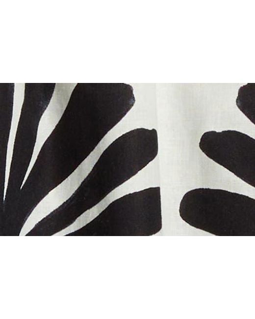 UNIVERSAL STANDARD Black Aix Linen Blend Button-Up Shirt