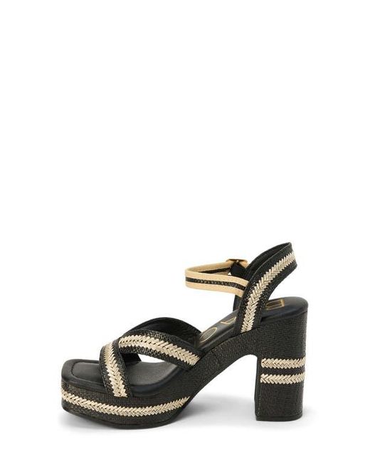 Matisse Black Adelaide Ankle Strap Platform Sandal