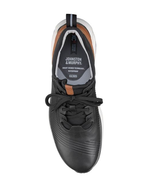 Johnston & Murphy Black Xc4® Tr1-luxe Hybrid Waterproof Sneaker for men