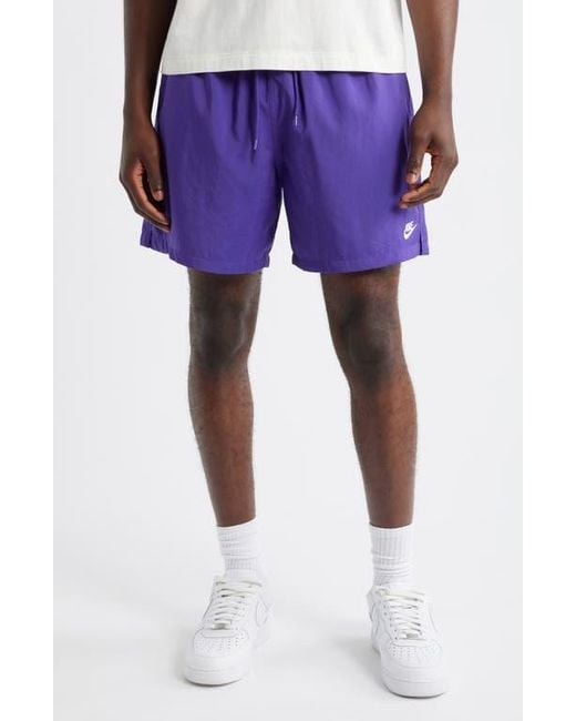 Nike Men's Purple Club Woven Flow Shorts
