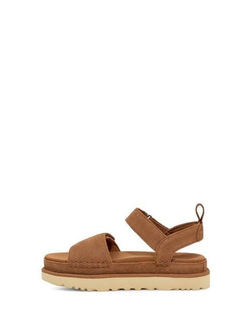 Ugg Brown Goldenstar Platform Sandal