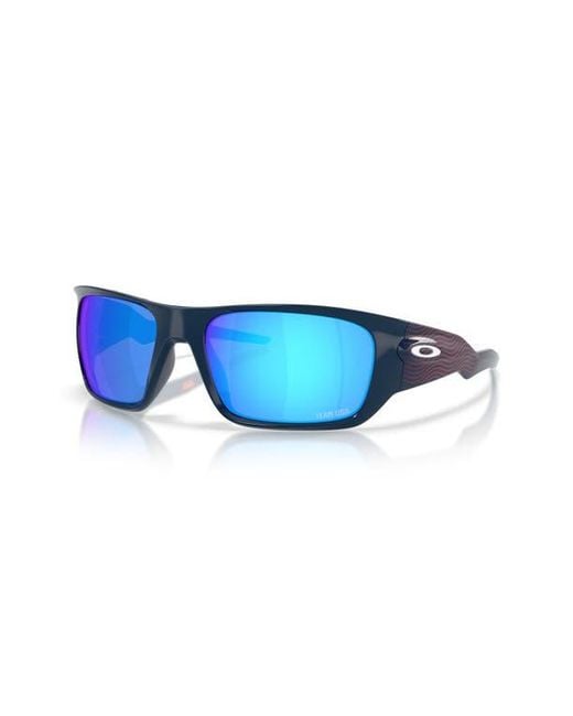 Oakley Blue Masseter 60Mm Rectangle Sunglasses for men