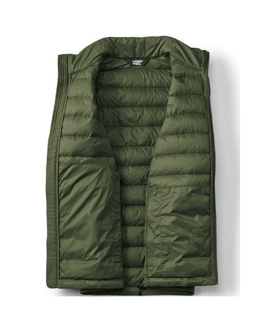 Lands' End Green Wanderweight Ultralight Packable Down Jacket for men