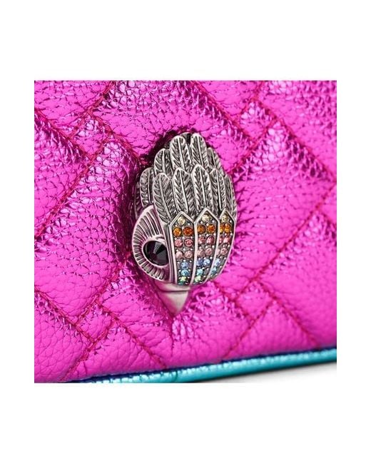 Kurt Geiger Pink Kensington Leather Camera Crossbody Bag