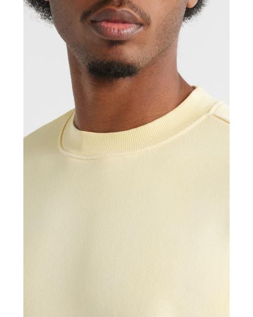 Elwood Yellow Core Oversize Crewneck Sweatshirt for men