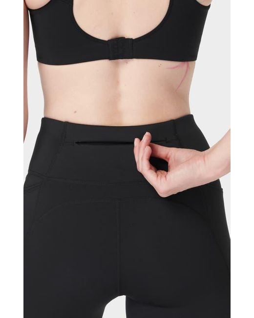 Sweaty Betty Blue Therma Boost Pocketed 7/8 Running Leggings