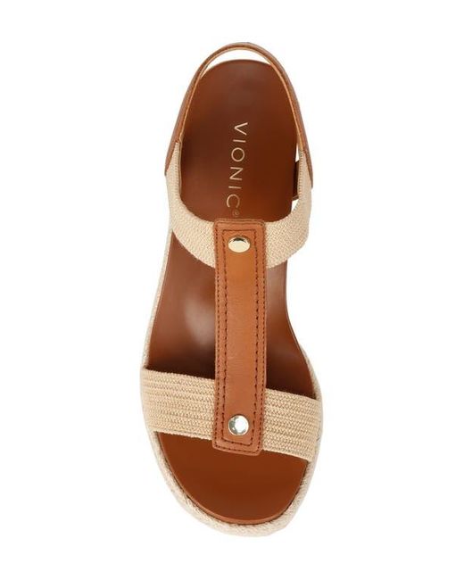 Vionic Brown Calera Espadrille Wedge Sandal