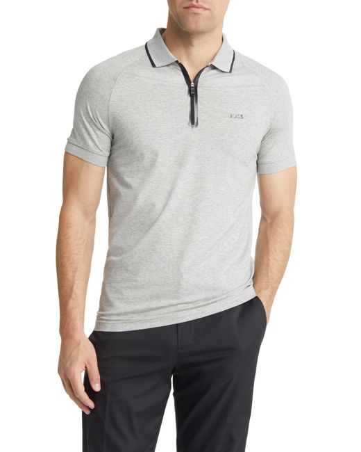 BOSS by HUGO BOSS Philix Polo in Gray for Men | Lyst