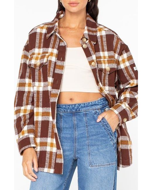 Roxy Multicolor Overlander Cotton Button-Up Shirt