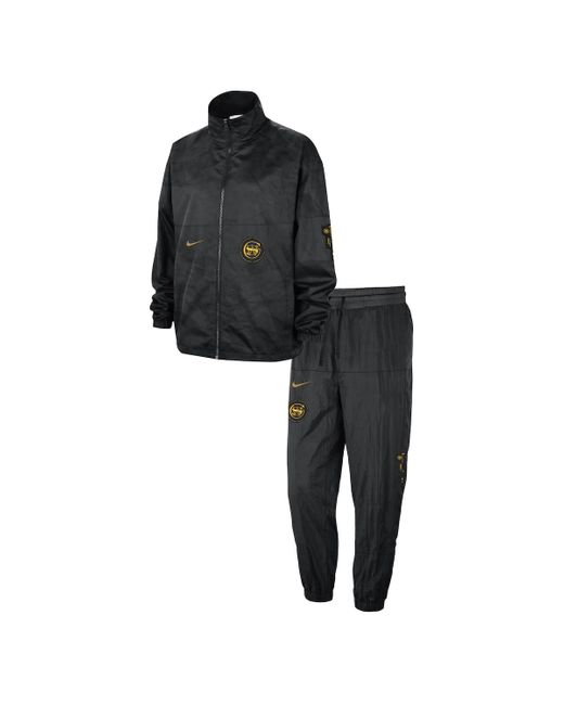 White and gold warriors hotsell nike jacket