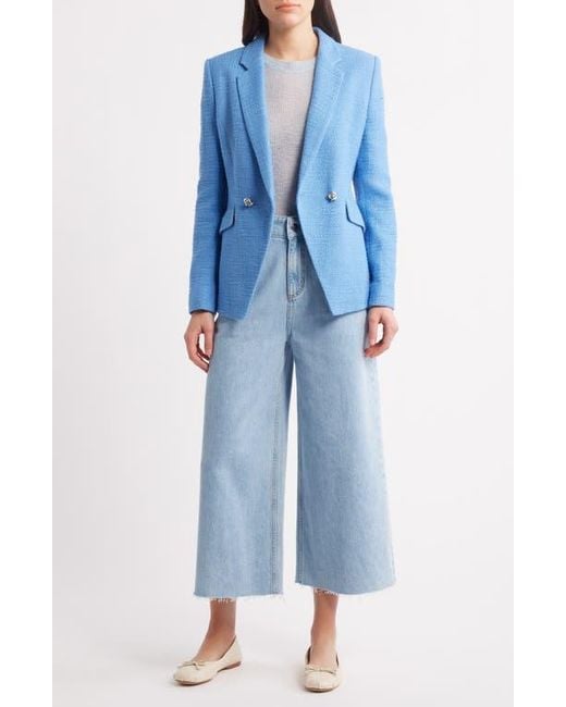 Boss Blue Fusionana Short Sleeve Sweater