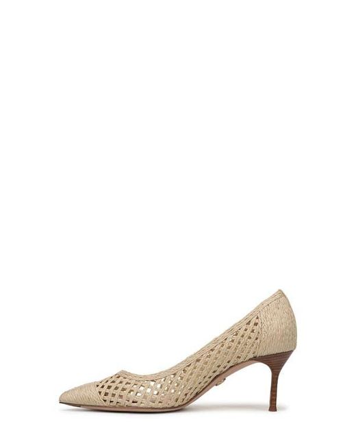 Veronica Beard Natural Rita Raffia Pointed Toe Pump