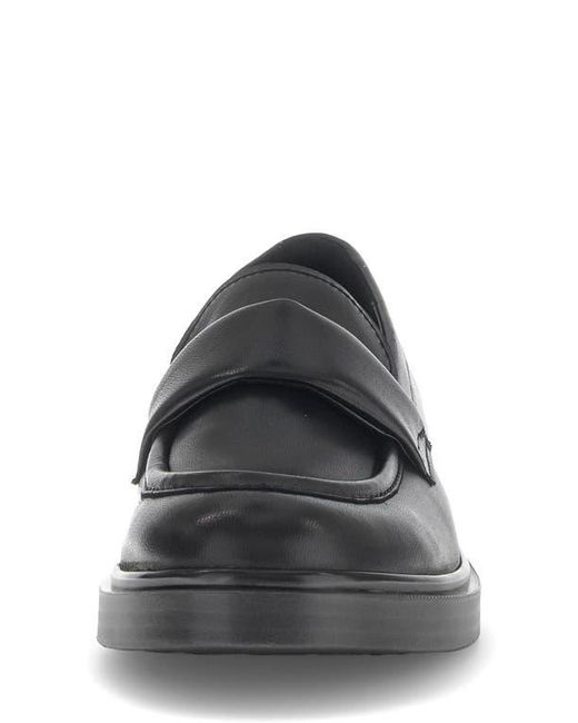 Gabor Black Leather Loafer
