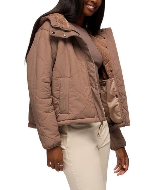 Prana Brown Encinitas Quilted Jacket