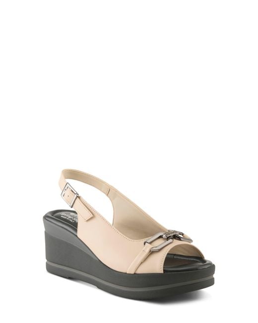 Spring Step Natural Tamra Wedge Slingback Sandal