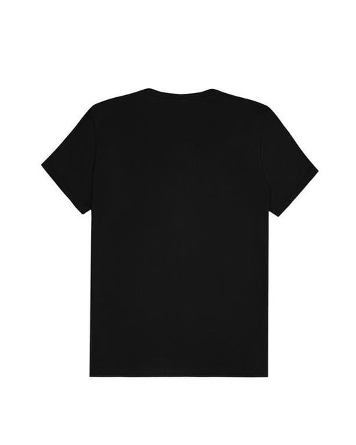 Alix Black Lil Smile Jersey Relaxed Tee