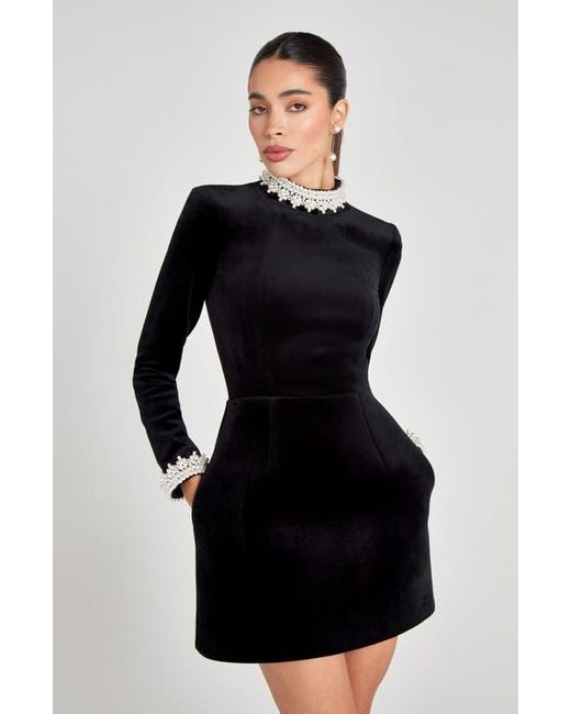 nadine velvet mini dress Nadine Velvet Silver V-Neck Mini Dress JardinVue : Party Dresses : VogaCloset Oman