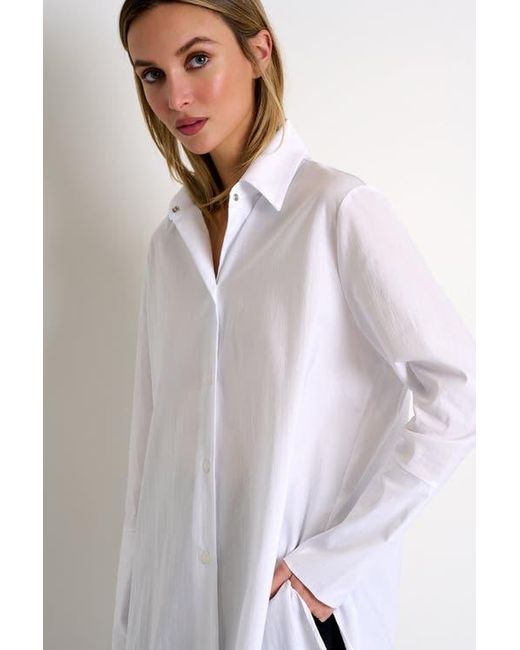 Shan White Poplin Shirt Tunic