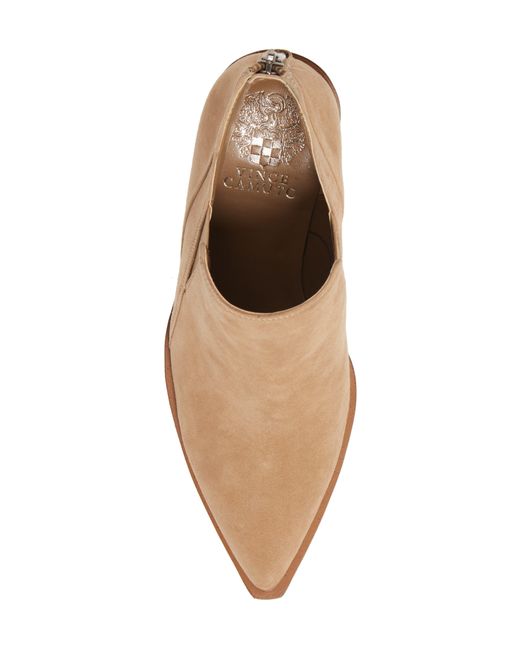 Vince Camuto Gradina Block Heel Bootie in Brown Lyst