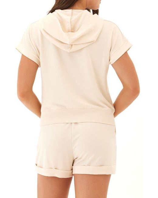 Threads For Thought Natural Sammie Short Sleeve Hoodie