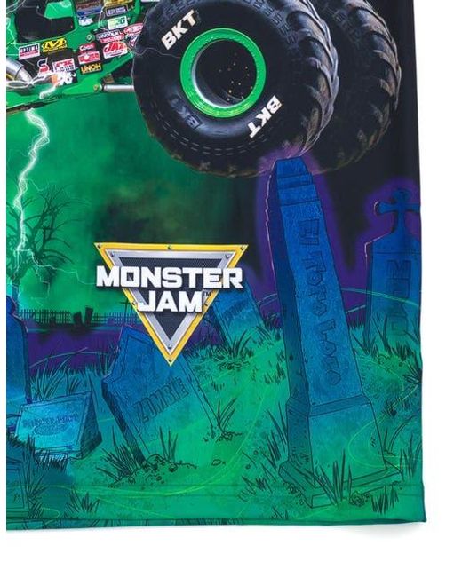 MONSTER JAM Purple Graphic T-Shirt for men