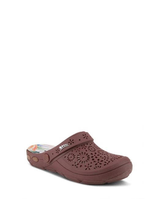 Spring Step Brown Contigo Clog
