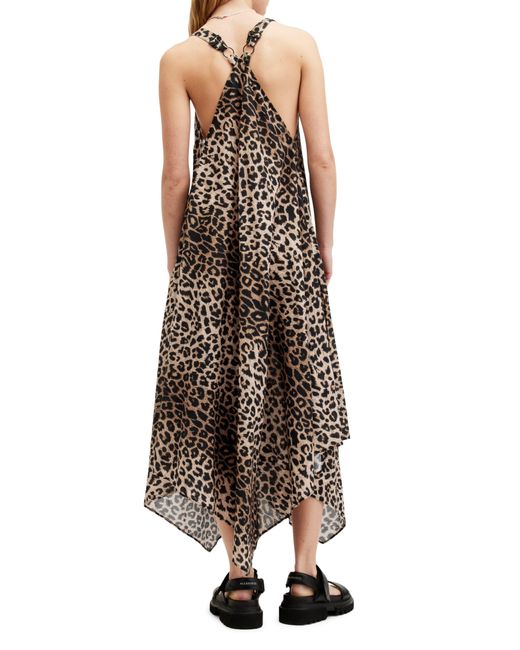 AllSaints Multicolor Lil A-line Leopard Print Dress