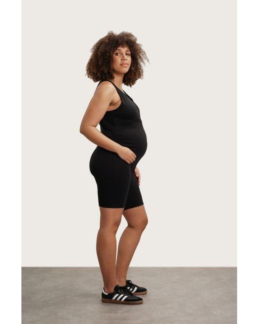 Nom Maternity Black Stretch & Support Maternity Romper