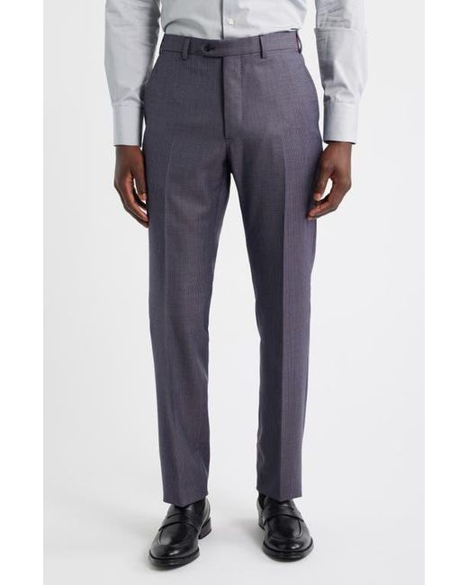 Emporio Armani Blue G-Line Slim Fit Microcheck Wool Suit for men