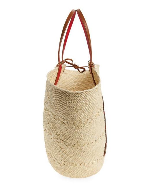 Christian Louboutin Large Cabata Woven Raffia Basket Tote in