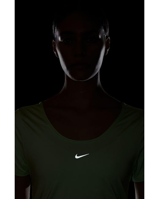 Nike Green One Classic Dri-fit Twist Short Sleeve Top
