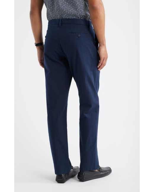 Nordstrom Blue Straight Stretch Cotton Chinos for men