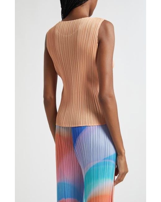 Pleats Please Issey Miyake Natural Monthly Colors August Pleated Shell