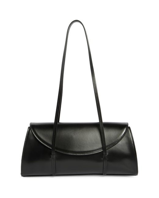 Reformation Black Elena Leather Shoulder Bag