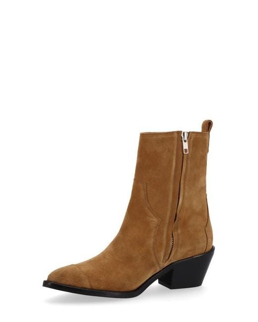 Alohas Brown Austin Pointed Toe Ankle Boot