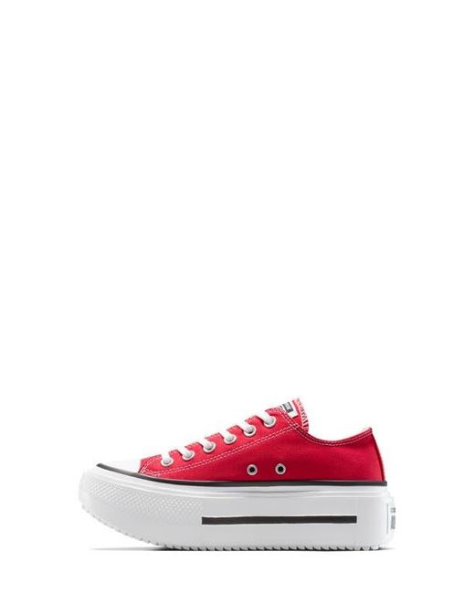 Converse Red Gender Inclusive Chuck Taylor All Star Lift Double Stack Low Top Platform Sneaker