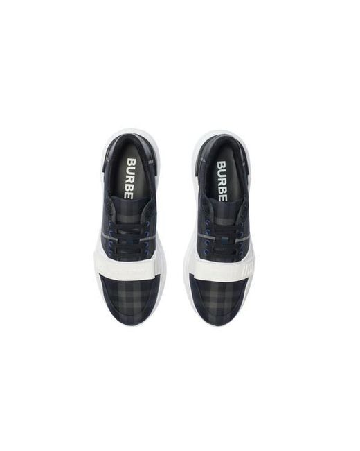 Burberry Black Check Sneakers for men