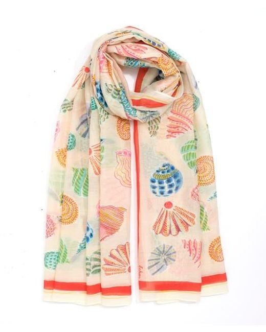Echo White Sea Shells Sarong