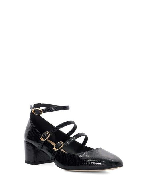 Dune White Approach Ankle Strap Pump