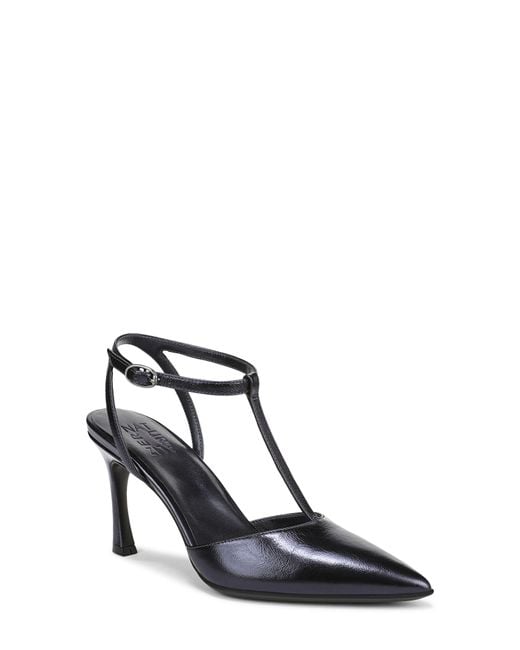 Naturalizer Blue Astrid T-Strap Pointed Toe Pump