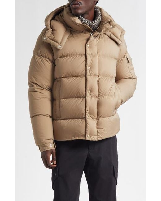 Moncler Natural Maya 70 Hooded Quilted Down Jacket for men