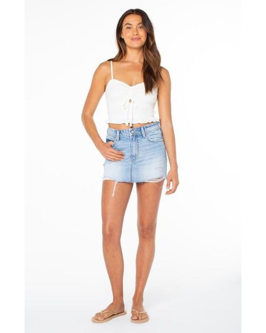 Roxy Blue Spring Fling Crop Tank