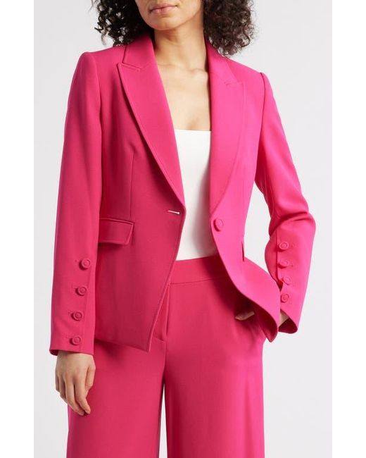 Tahari Red One-Button Blazer