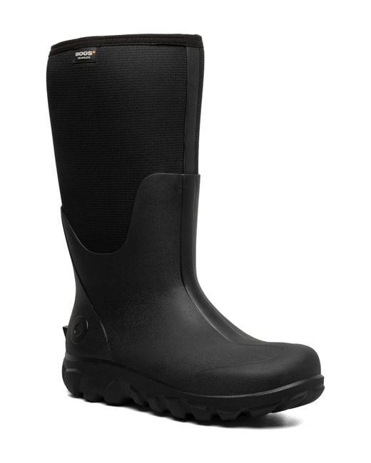 Bogs Black Classic Seamless Tall Waterproof Boot for men